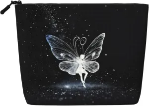 butterfly Print Cosmetic Bags for Women Large Capacity Purse Travel Toiletry Zipper Storage Pouch