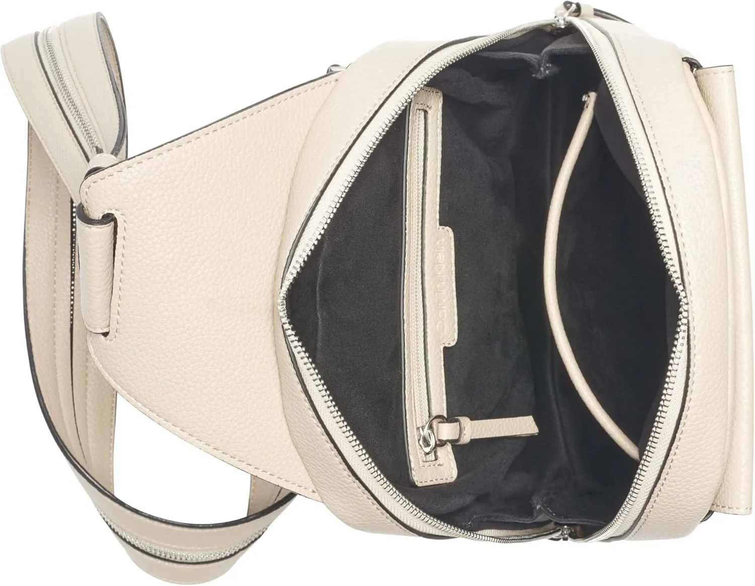 Calvin Klein Women's Myra Backpack for Women  Vegan Leather Convertible Sling Backpack, 2 Pockets, Mushroom, One Size