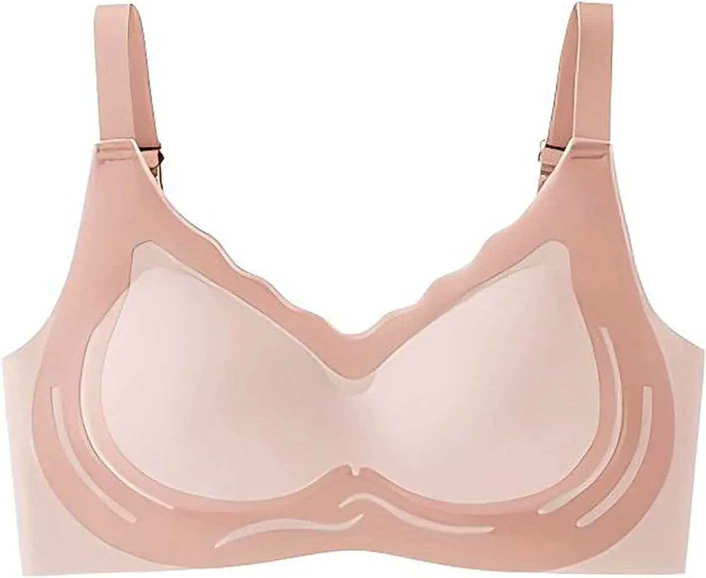 Caralush Bras for Older Women, No Underwire Lifting Bras Comfortable Adjustable Everyday Caralush Pushup Bra