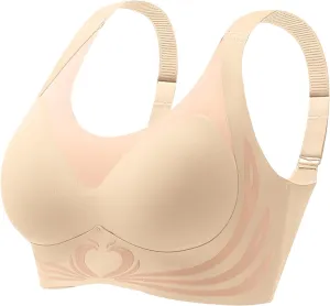 Caralush Lushfitting Wireless Bra, No Underwire, Full Coverage, Support, Anti-Sagging, Beige, 38D, 38B