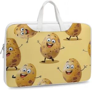 Cartoon Potato Laptop Tote Bag Waterproof Computer Carrying Case Business Office Briefcase