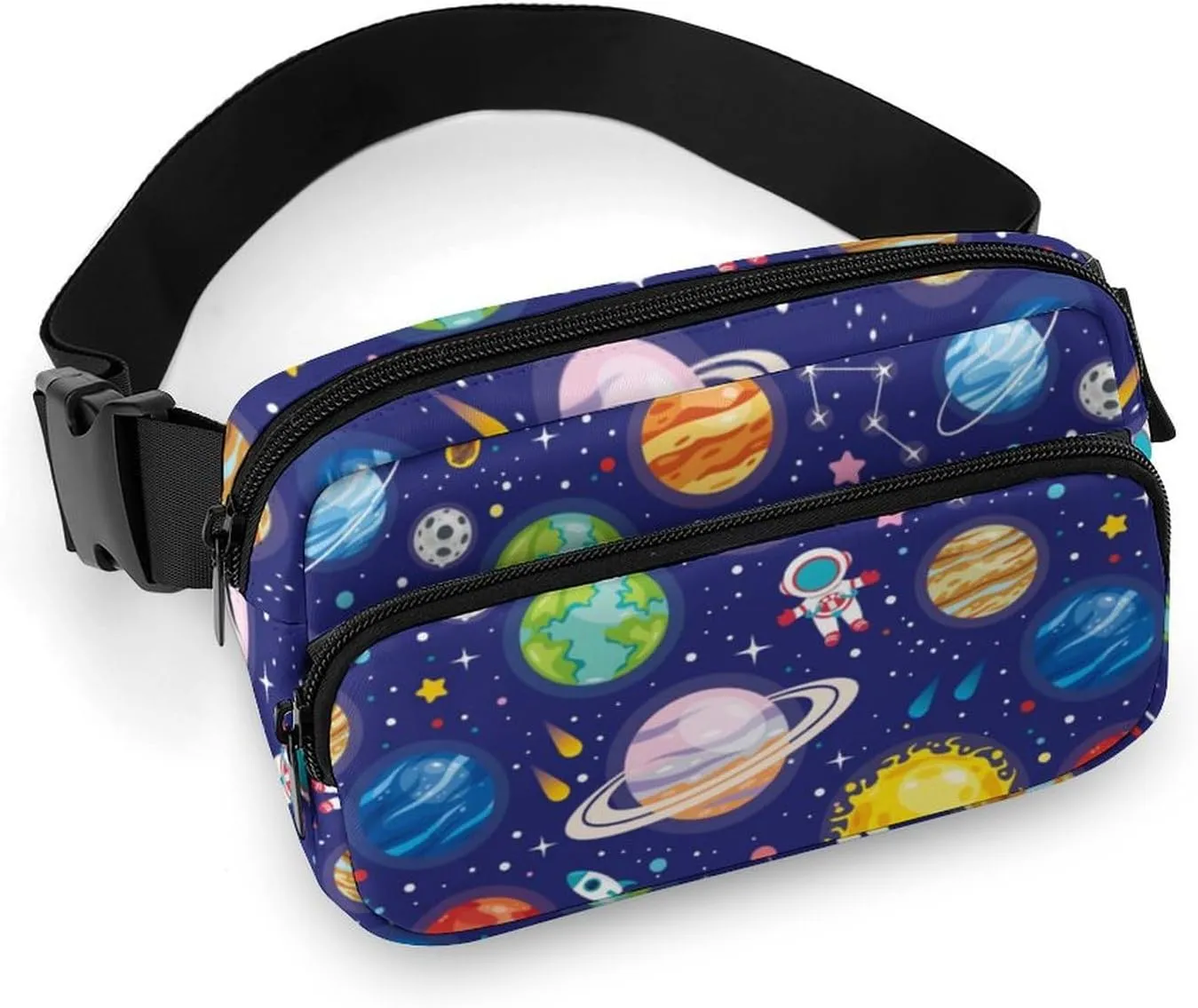Cartoon Stars Fanny Packs for Men Women Crossbody Bags Fashion Belt Bag with Adjustable Strap, Waist Pack Sling Bag for Cycling Running Hiking