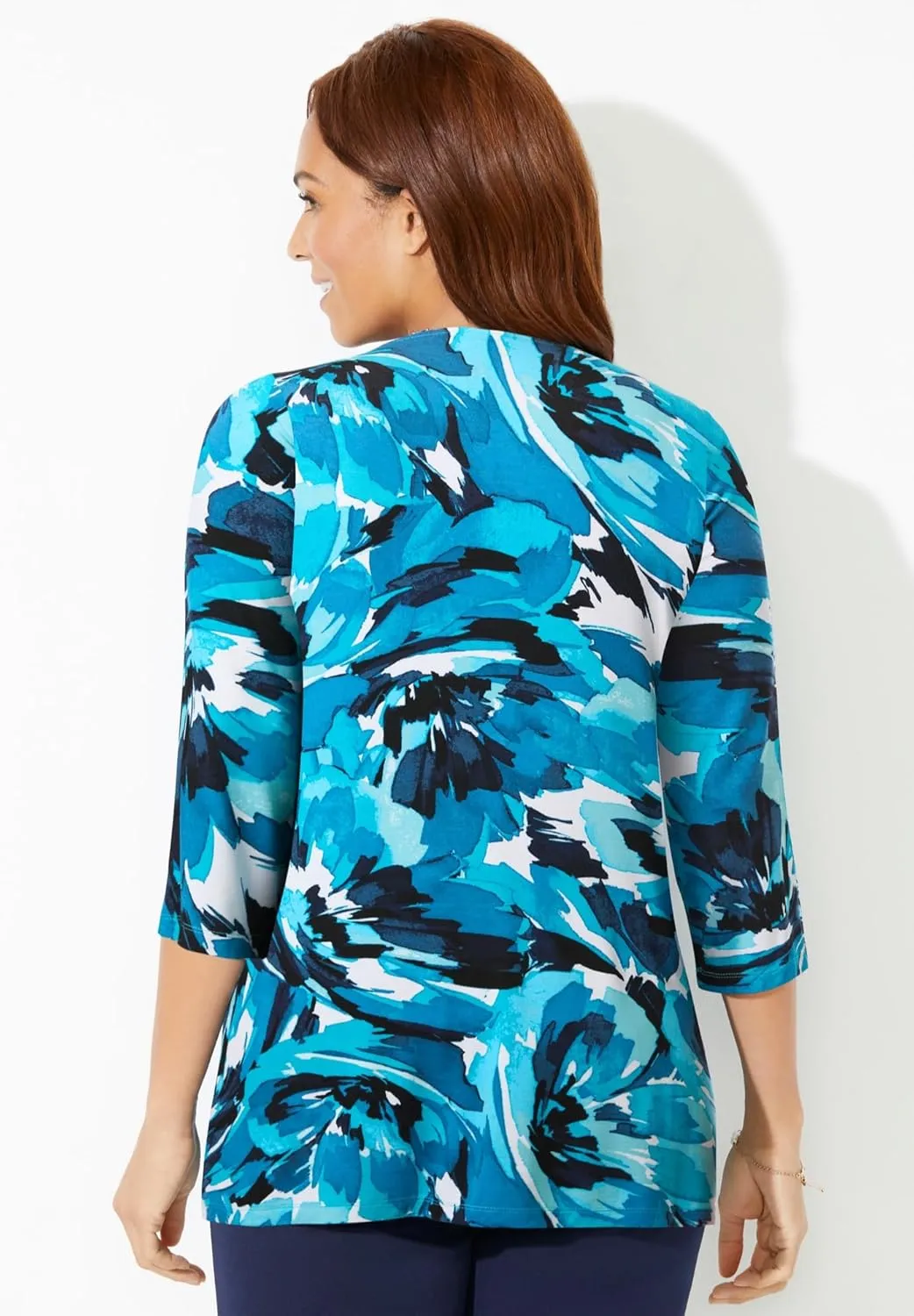 Catherines Women's Plus Size Cardigan and Tank Duet