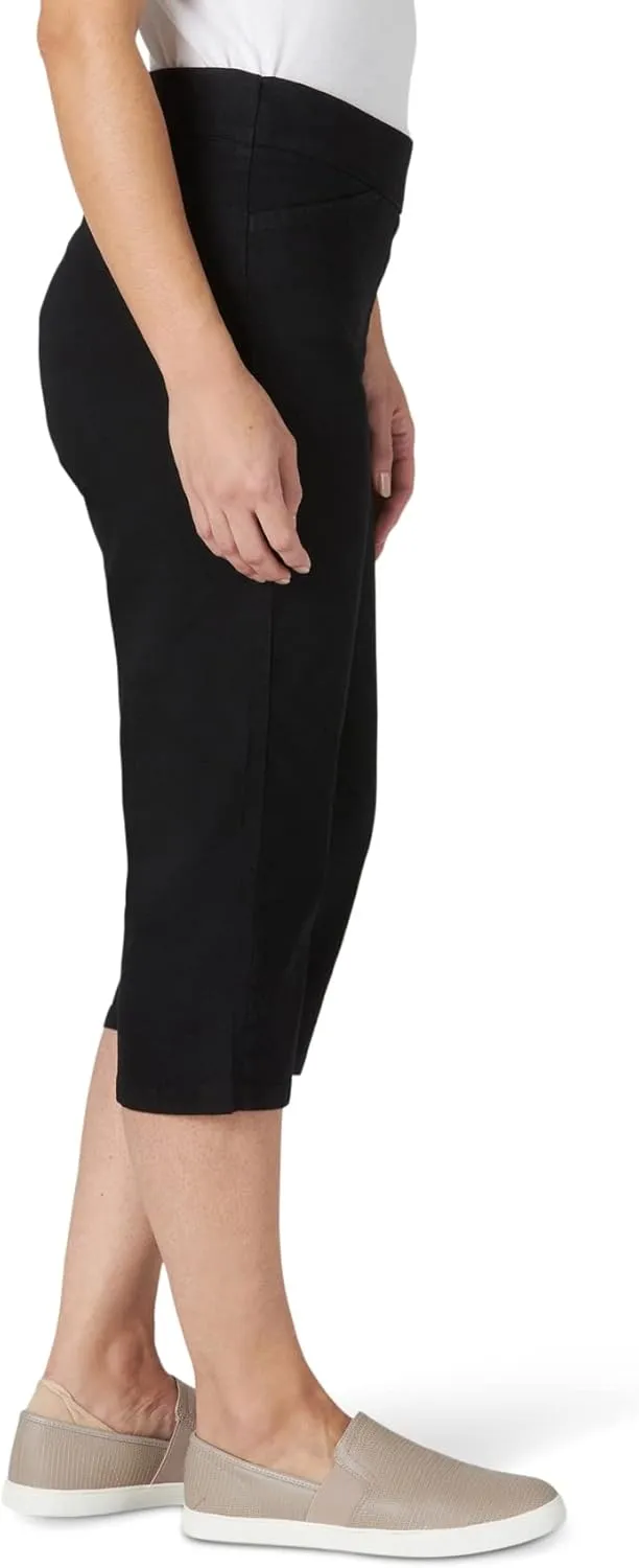 Chic Classic Collection Women's Easy Fit Elastic Waist Pull-On Capri