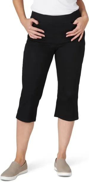 Chic Classic Collection Women's Easy Fit Elastic Waist Pull-On Capri