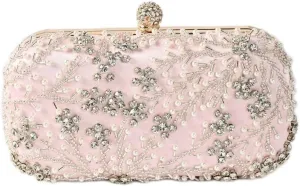 Comeon Women Rhinestone Clutch Evening Bags Pearl Clutch Purse Wedding Prom Purse Formal Cocktail Party Handbag