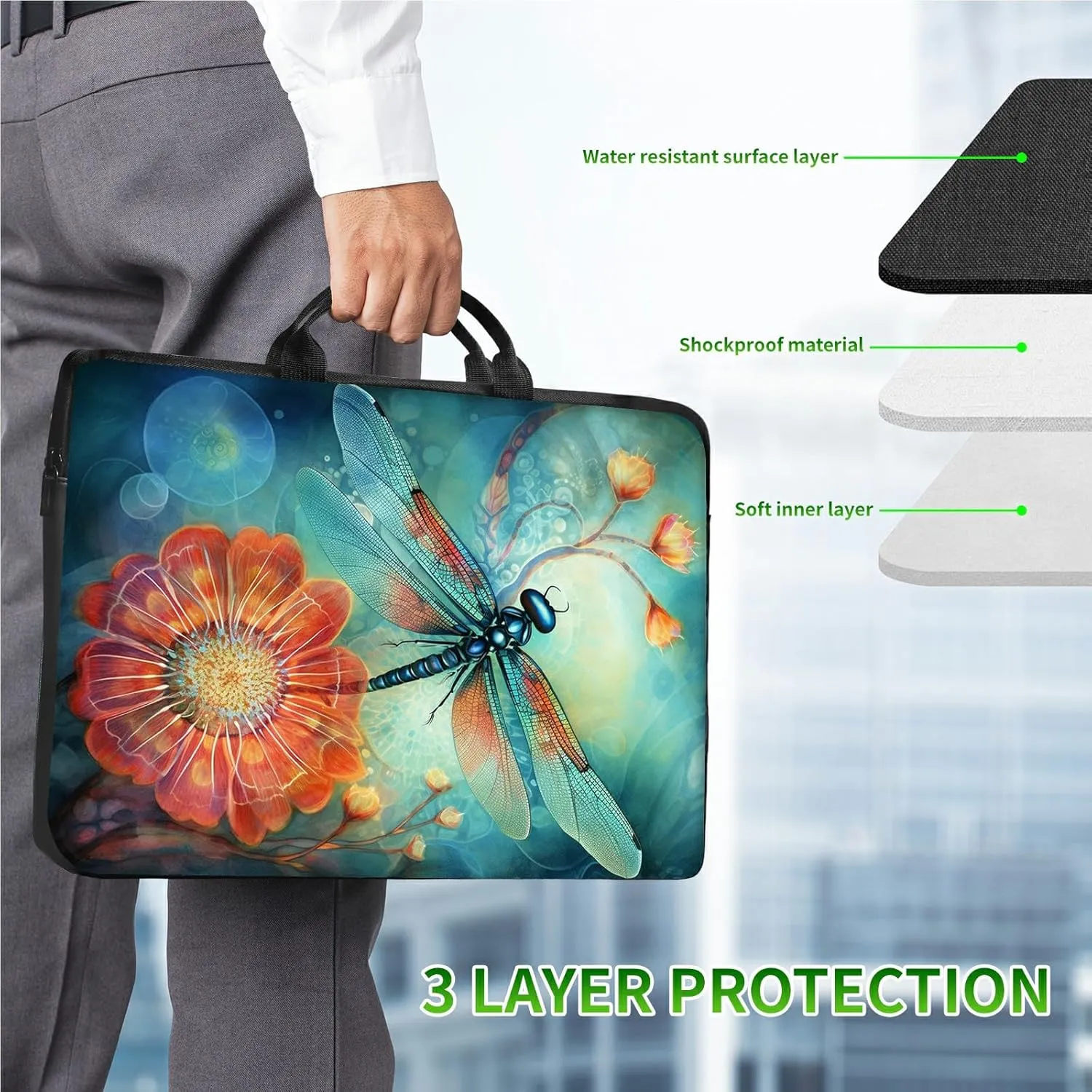 Computer Bags for Laptops for Women 13/14/15 Inch, Large Capacity Handbag Suitable for Business, Office, Work Bag