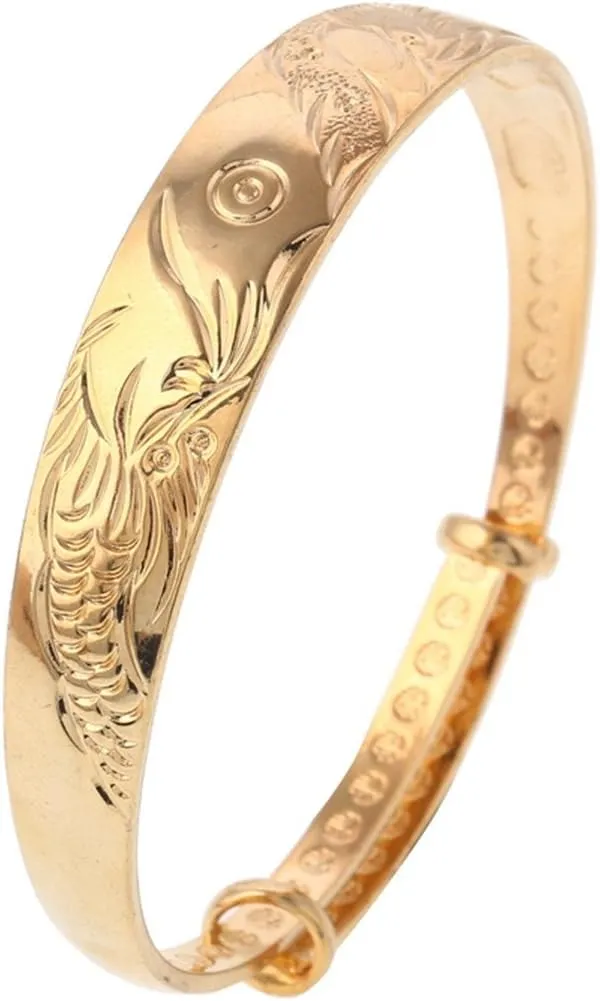 Copper Phoenix Dragon Vintage Bangle Bracelet Jewelry for Women Jewelry Friend Gift
