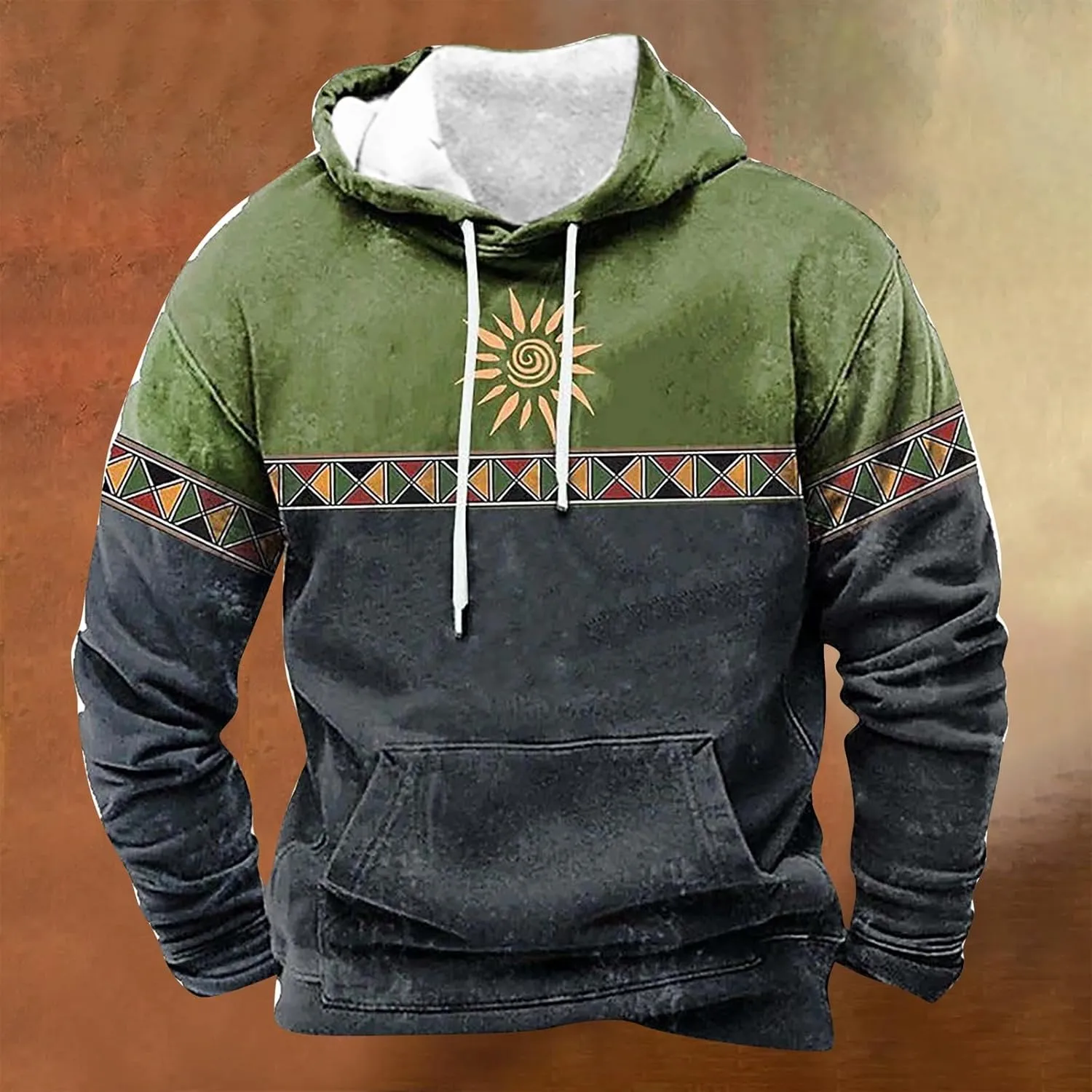 Crewneck Sweatshirt Men Autumn And Winter Leisure Hooded Sweater Solid Color Sweater Soft Top Blouse Men Sweatshirt
