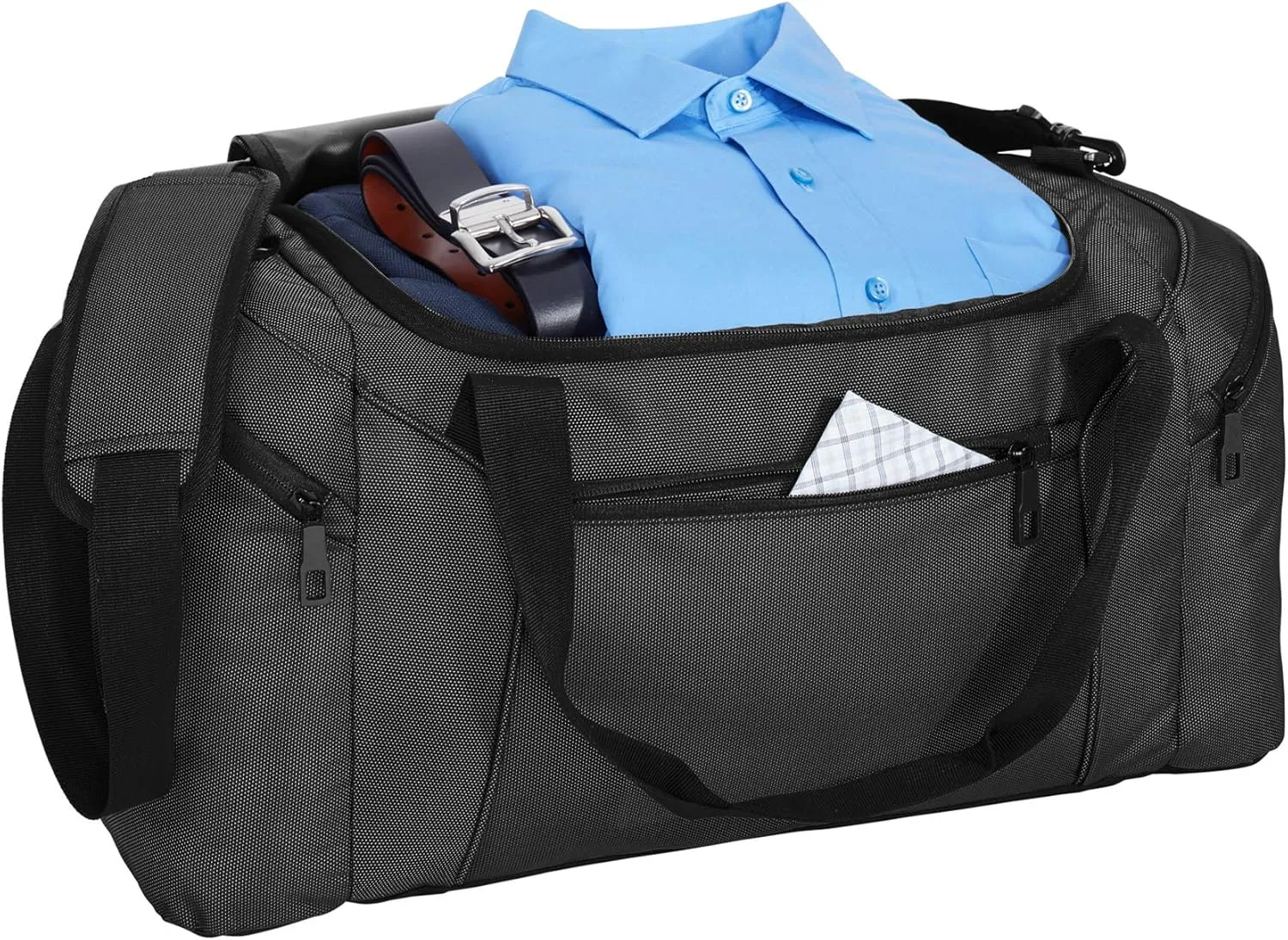 Custom Form Duffel Bag for Men Women - Add Your Monogram - Personalized Weekender Bag for Gym, Overnight, Travel