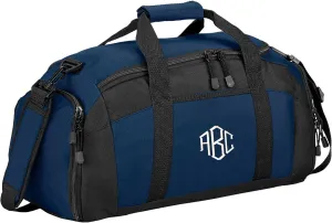 Custom Sport Duffel Bag for Men Women (Gym Bag) - Add Your Monogram - Personalized Weekender Bag for Overnight, Gym, Travel