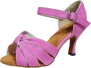Dancing Shoes For Woman Pink Latin Dance Shoes Women's Indoor Soft-soled Jazz Tango Sandals Modern Dance Wedding Party Stage Performance