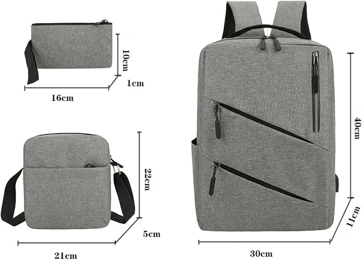 Designer Purses for Women Retro Large Capacity Solid Soft Fashion Backpacks Anti Theft Crossbody Bags for Women(Grey)