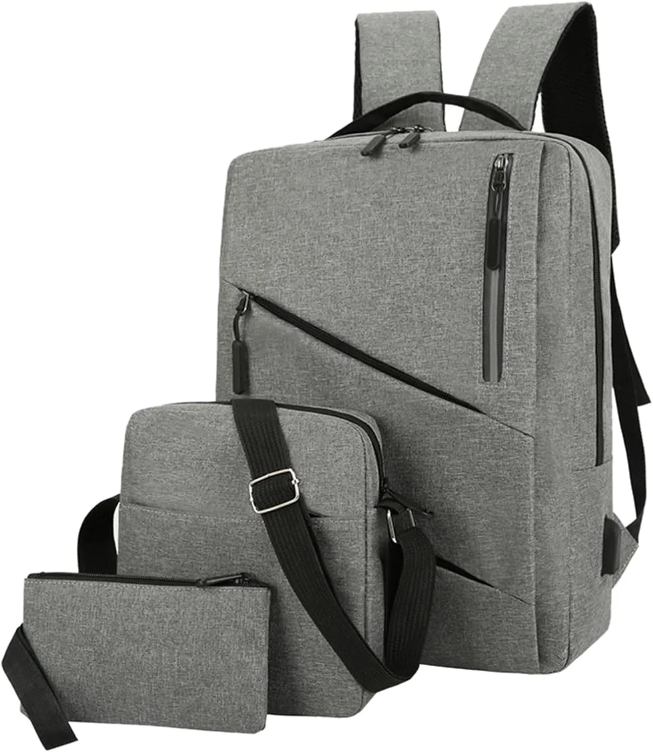 Designer Purses for Women Retro Large Capacity Solid Soft Fashion Backpacks Anti Theft Crossbody Bags for Women(Grey)