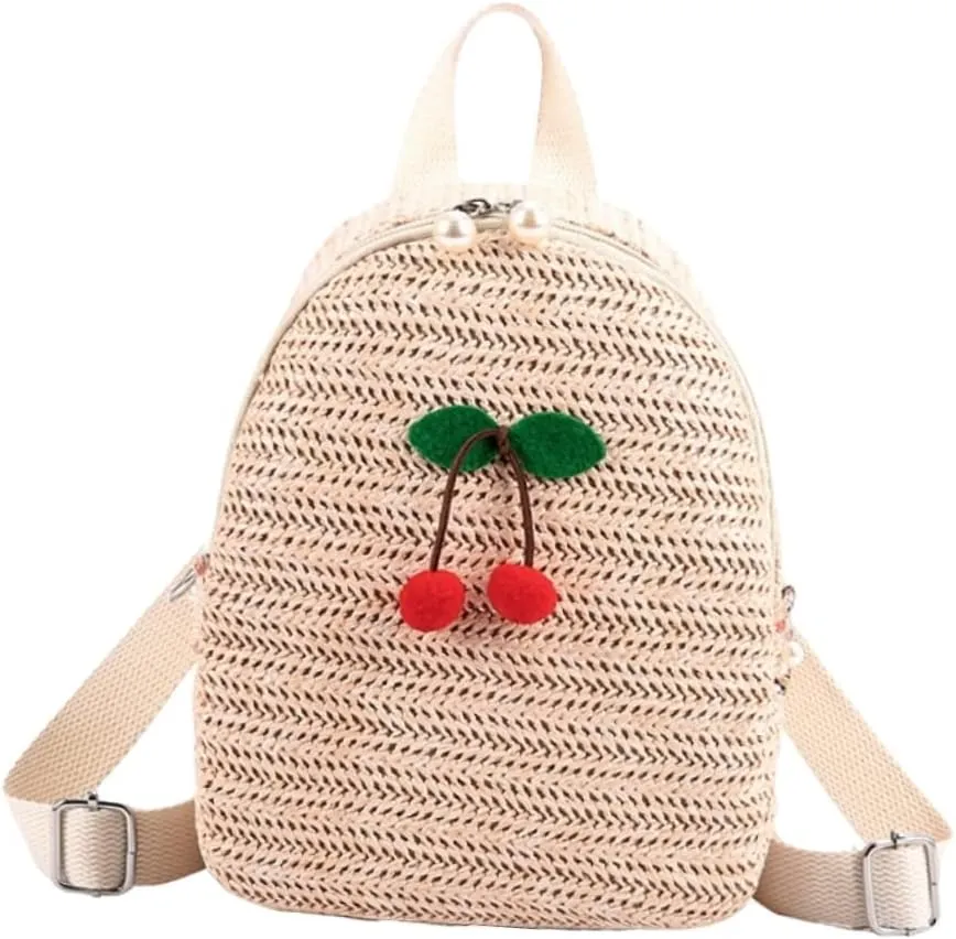 Didiseaon 1Pc Creative Straw Style Backpack for Women Casual Chic for Travel Shopping Camping Stylish Lightweight Design for Everyday Use