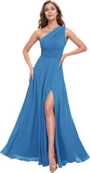 DREAMIND Infinity Bridesmaid Dress Chiffon Prom Dress with Bandeau Women Twist Wrap Dress Convertible Multi-Way Formal Dress