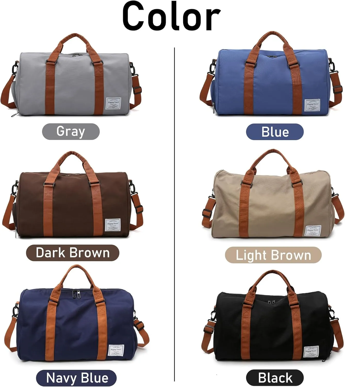 Duffel Bags for Men Personalized Travel Weekender Overnight Bag Gym Tote Bag Overnight Bags for Men Shoulder Weekender Overnight Bag for Men