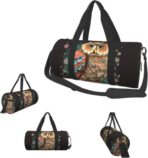 Duffle Bags Anime Owl Gym Bag for Men Women Waterproof Travel Duffle Bags Convertible Carry on Garment Bag for Travel Sports