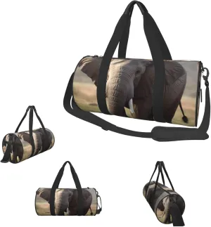 Duffle Bags Big ears Elephant Gym Bag for Men Women Waterproof Travel Duffle Bags Convertible Carry on Garment Bag for Travel Sports
