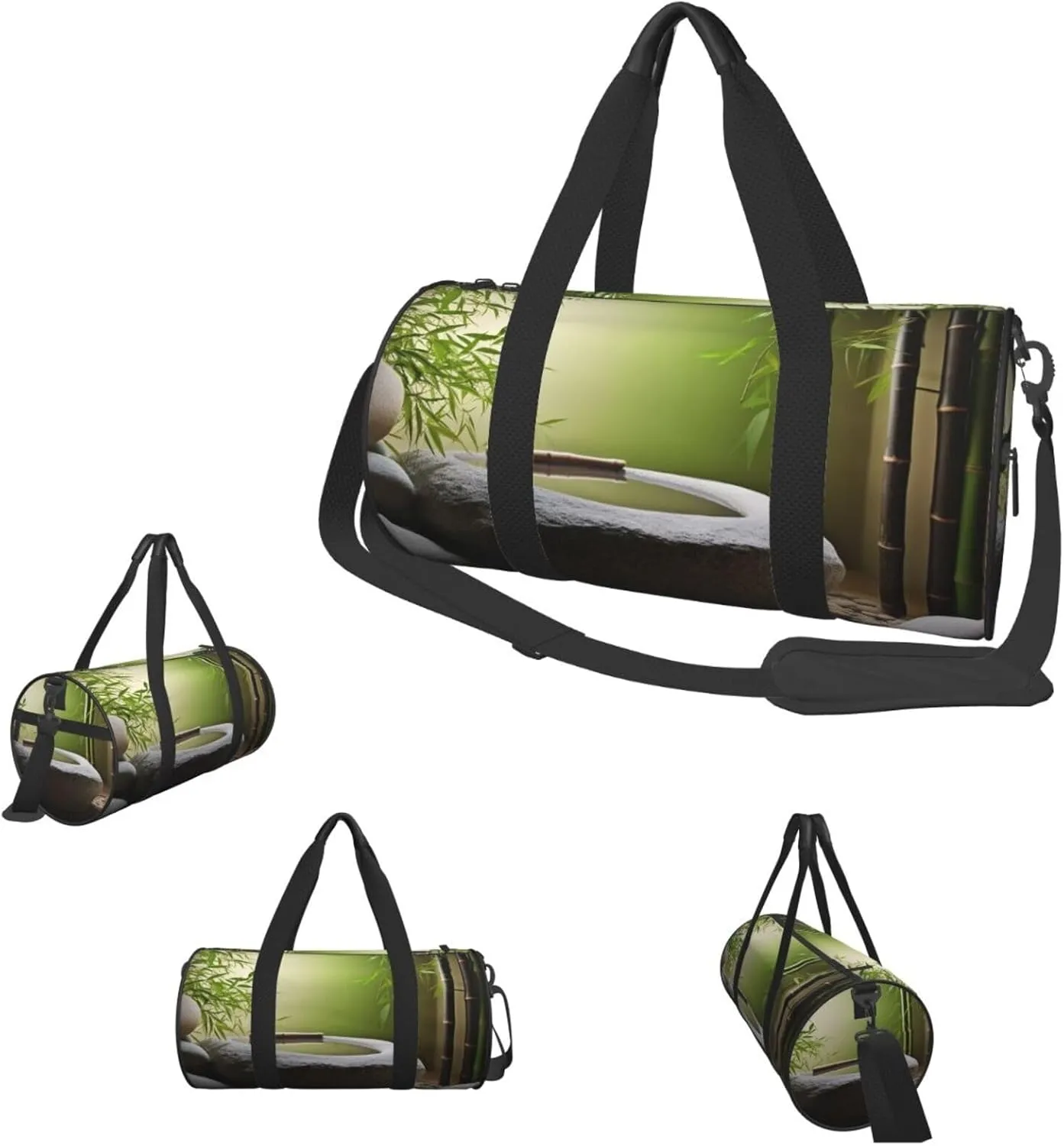 Duffle Bags Stone Spa Gym Bag for Men Women Waterproof Travel Duffle Bags Convertible Carry on Garment Bag for Travel Sports