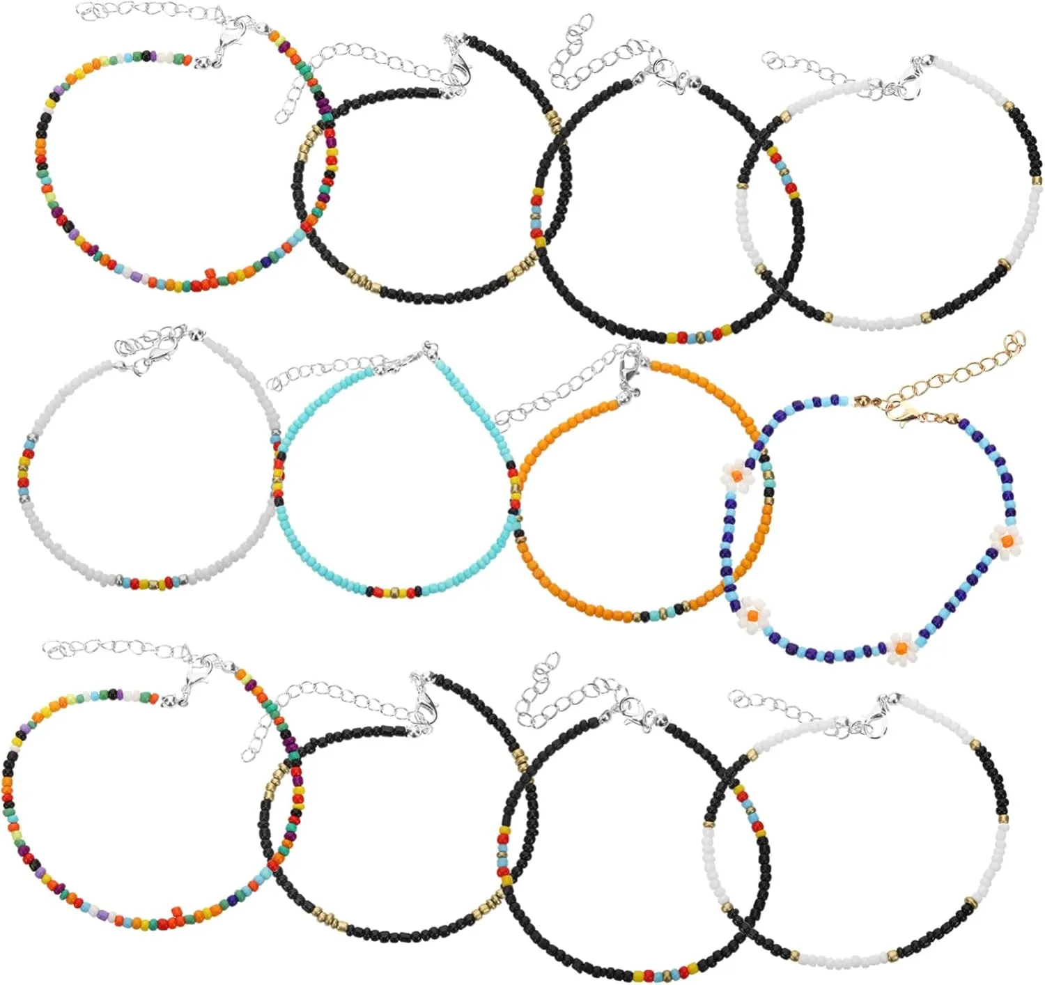 Elegant Beaded Anklet for Women Pair Anklet for Women Jewelry Beach Jewelry
