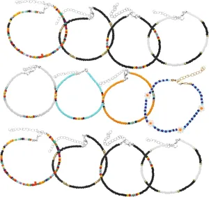 Elegant Beaded Anklet for Women Pair Anklet for Women Jewelry Beach Jewelry