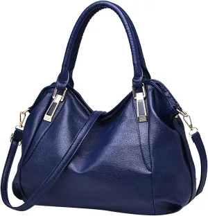 Elegant Tote Handbag for Women - Ladies Purse Satchel Shoulder Bag - Underarm Leather Dumplings Bag