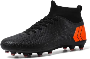 ESXGED Unisex Womens Soccer Cleats Shoes Mens Ankle Sock Football Boots Training Athletic Turf Sneakers