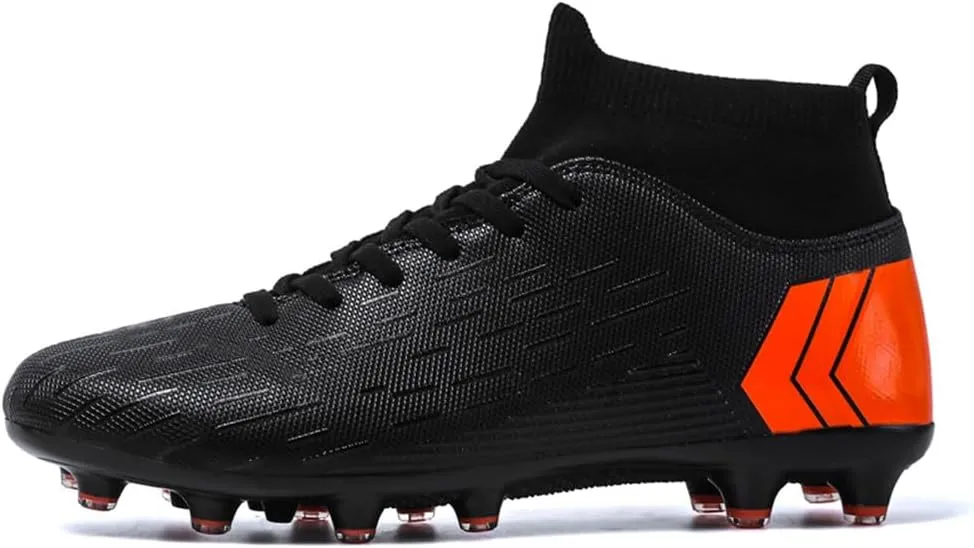 ESXGED Unisex Womens Soccer Cleats Shoes Mens Ankle Sock Football Boots Training Athletic Turf Sneakers