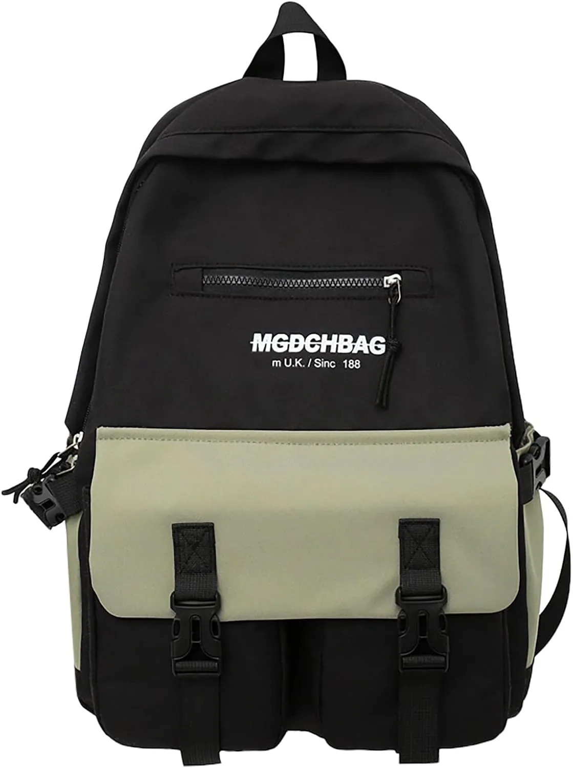 Fashion Cloth Canvas Backpack for Women Comfortable Leather Student Backpacks Designer Backpack Purse for Women(Green)