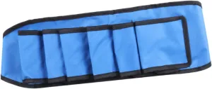 FAVOMOTO Mountaineering Beer Belt Holder Outdoor Drink Storage Waist Bag for Travel Hiking Parties Durable Blue Fanny Pack with Zipper Pocket for Keys and Phone