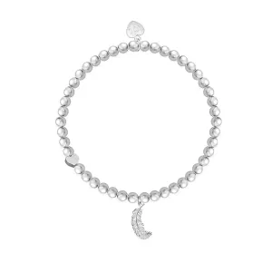 Feathers Appear When Angels Are Near Bracelet - Silver