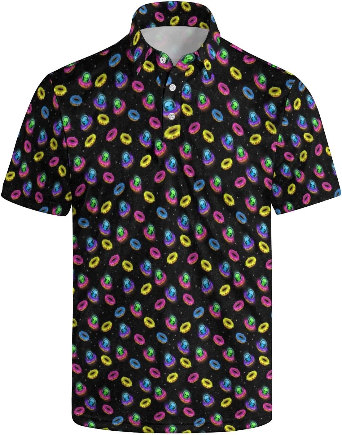 Funny Golf Shirts for Men Golf Short Sleeve Shirts Funny Polo Shirts Moisture Wicking Quick-Dry Collared Shirt