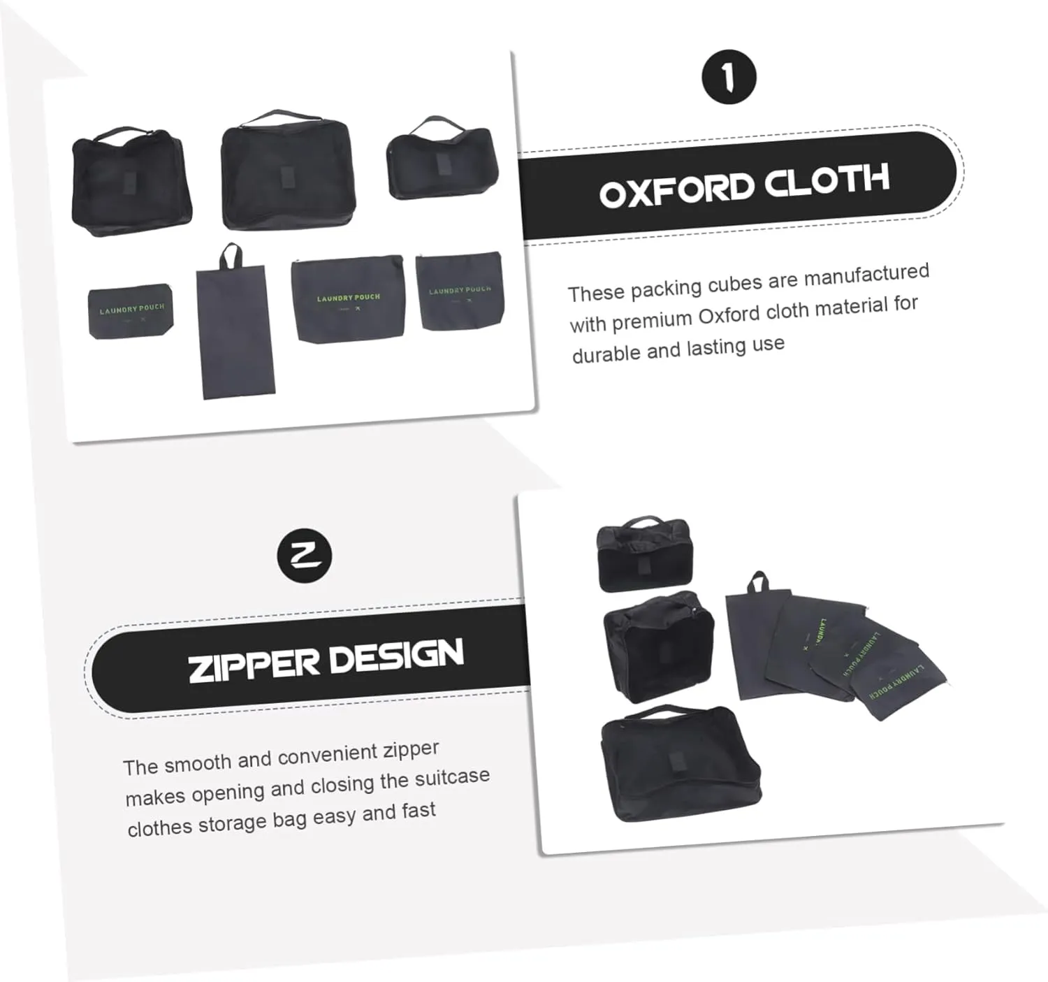 GALPADA Travel Packing Cubes Set 7pcs Luggage Organizer Bags Packing Bags for Suitcases Compact Storage for Clothes Cosmetics Shoes