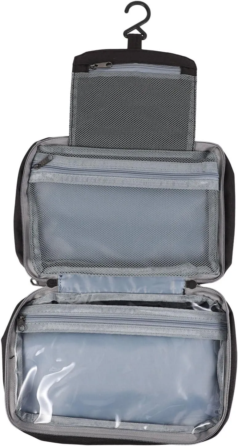 GALPADA Travel Toiletry Bag Water Resistant Makeup Organizer with Hanging Hook for Gym Outdoor Activities and Long Journeys Compact Storage Pouch for Cosmetics and Personal Items
