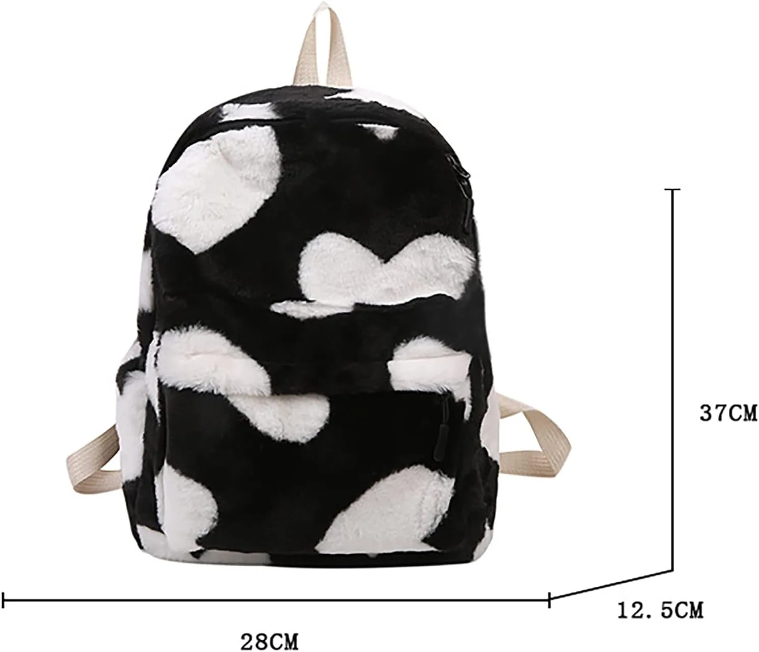 Girls Fashion Mini Backpack Purse Adjustable Shoulder Belt Zipper Backpacks Anti Theft Crossbody Bags for Women(Black)