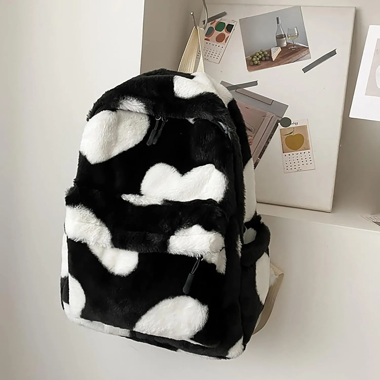 Girls Fashion Mini Backpack Purse Adjustable Shoulder Belt Zipper Backpacks Anti Theft Crossbody Bags for Women(Black)