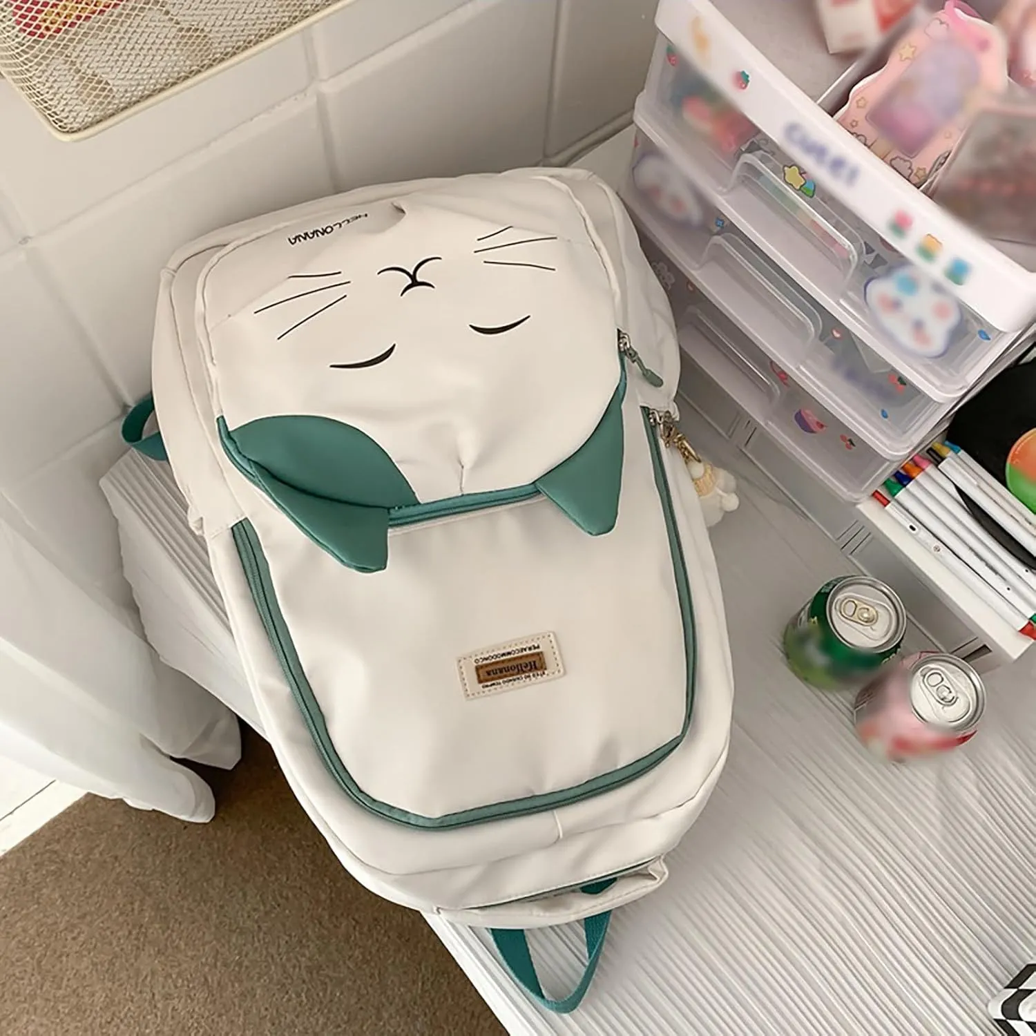 Girls Fashion Mini Backpack Purse Waterproof Stylish Daypack Purses Shoulder Bags Multipurpose Design Backpack(White)