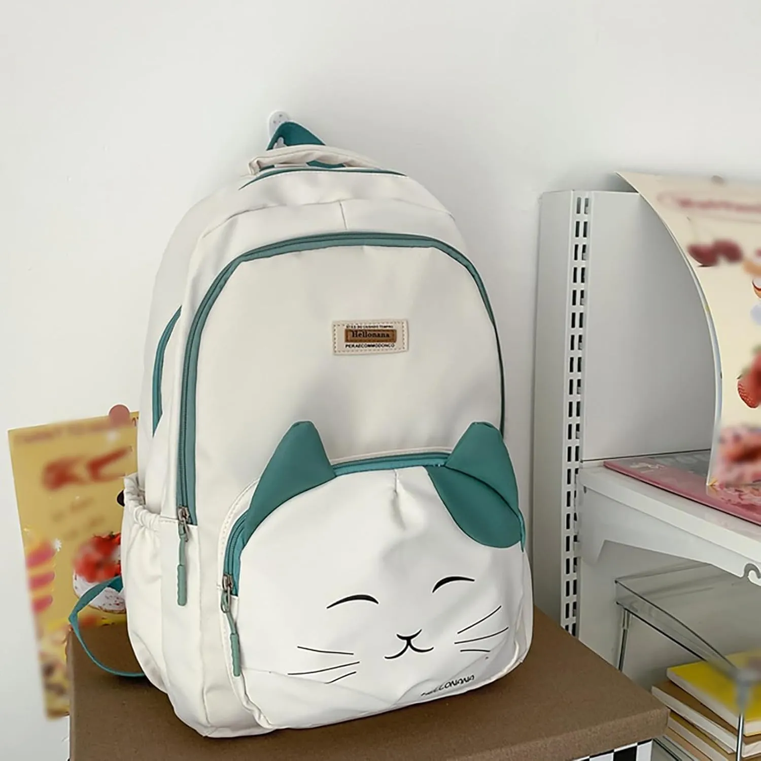 Girls Fashion Mini Backpack Purse Waterproof Stylish Daypack Purses Shoulder Bags Multipurpose Design Backpack(White)