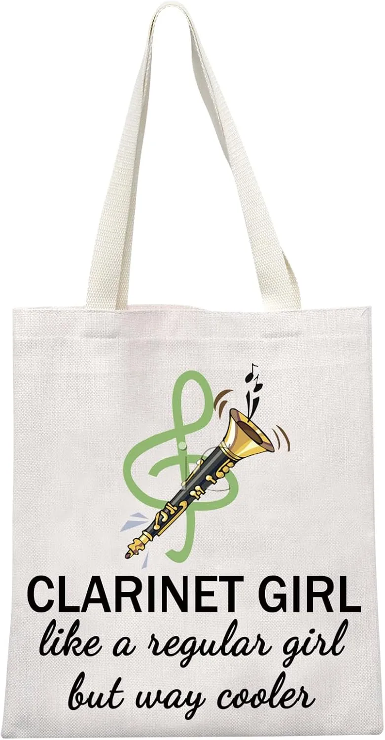 GJTIM Clarinetist Gift - Clarinet Player & Lover Zipper Pouch Makeup Bag for Clarinet Teacher