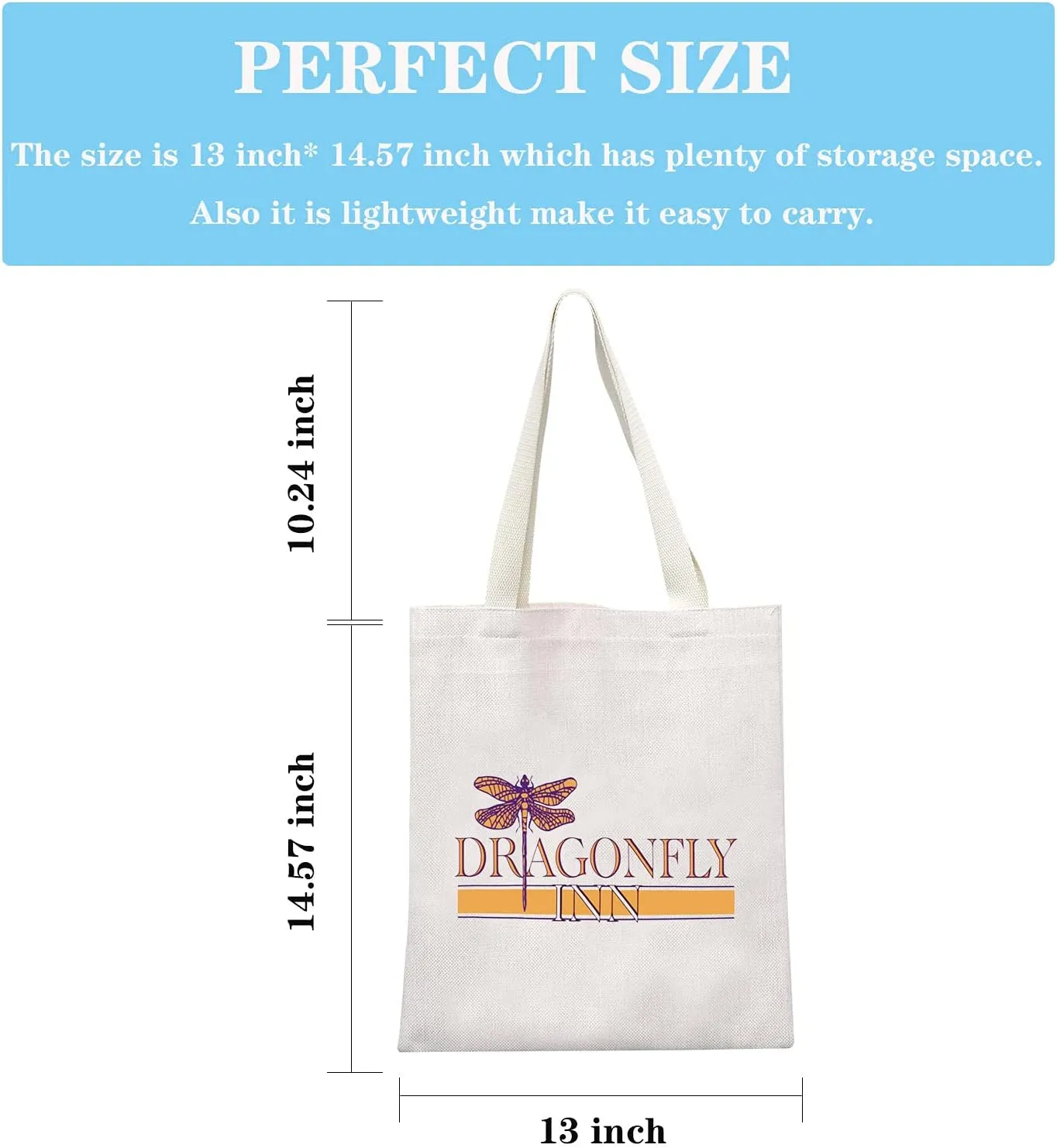 GJTIM TV Show Inspired Gift TV Show Lover Merchandise Dragonfly Cosmetic Makeup Bag for Fans Fandom