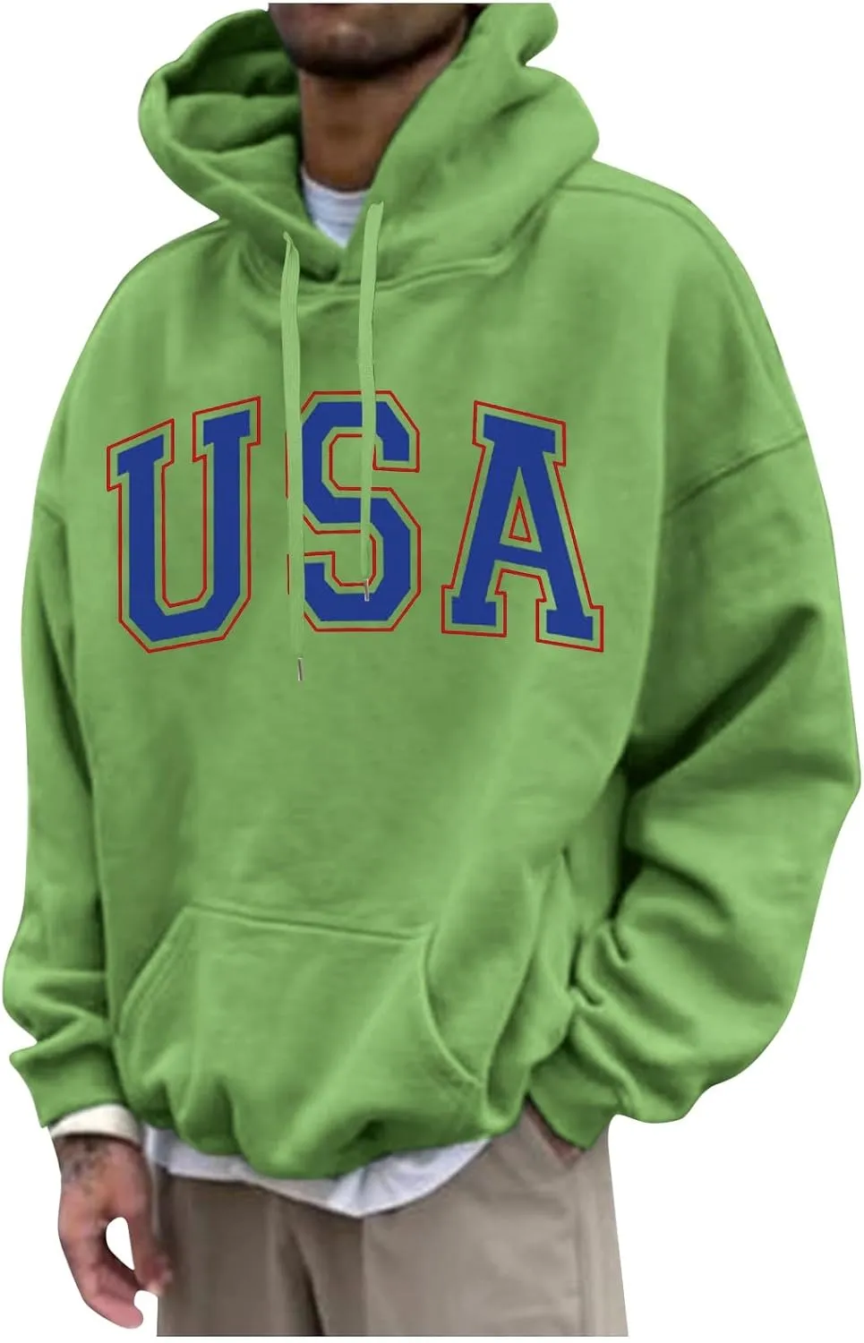 GOFULY Men'S Fashion Hoodies & Sweatshirts Palm Tree Print Fall Fleece Sweatshirts Streetwear Long Sleeve Pullover Hoodie