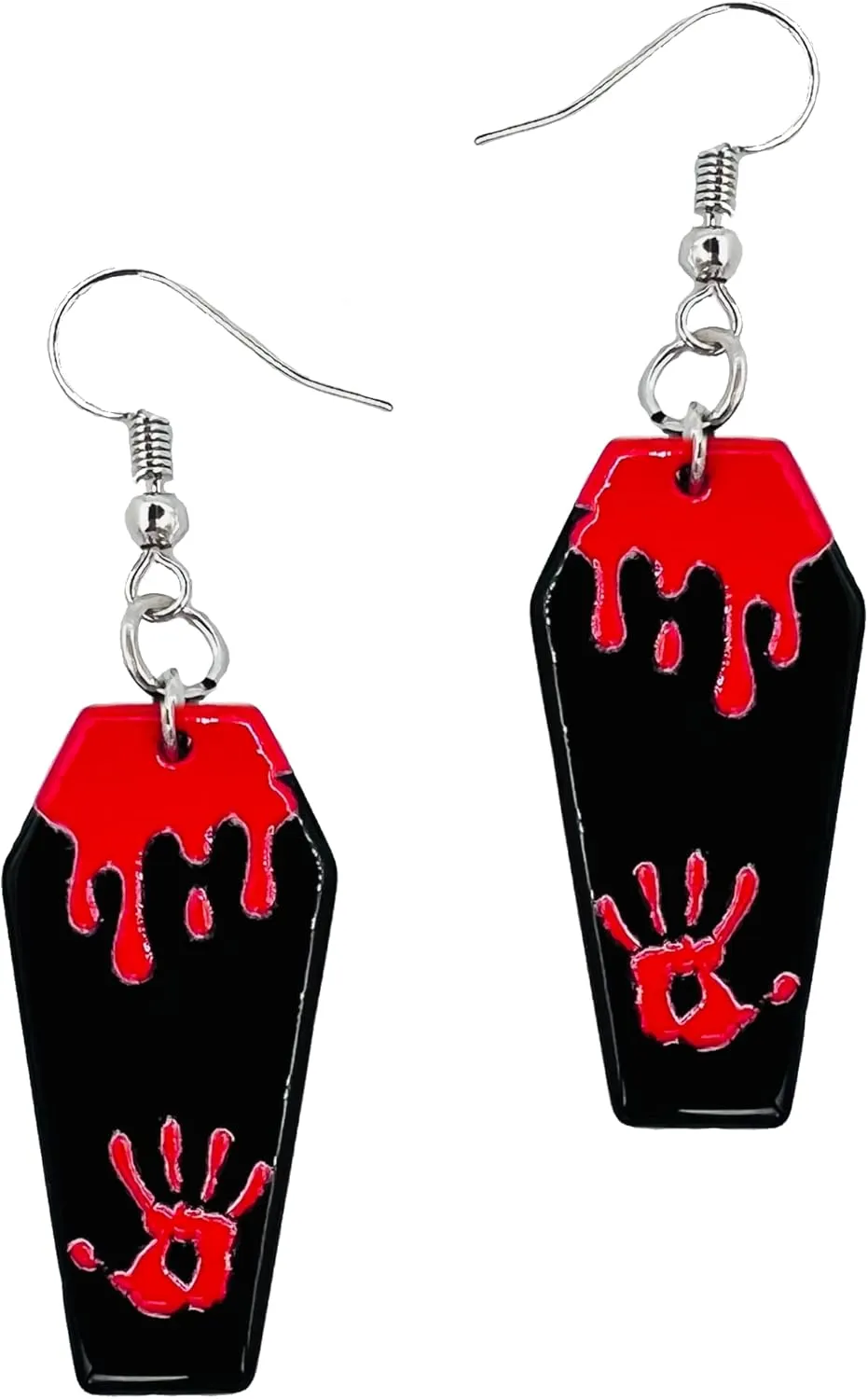 Halloween Earrings for Women - Spooky Halloween Jewelry - Middle Finger Earrings - Poison Jewelry