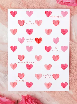 Happy Valentine's Day Be Mine Hearts Card