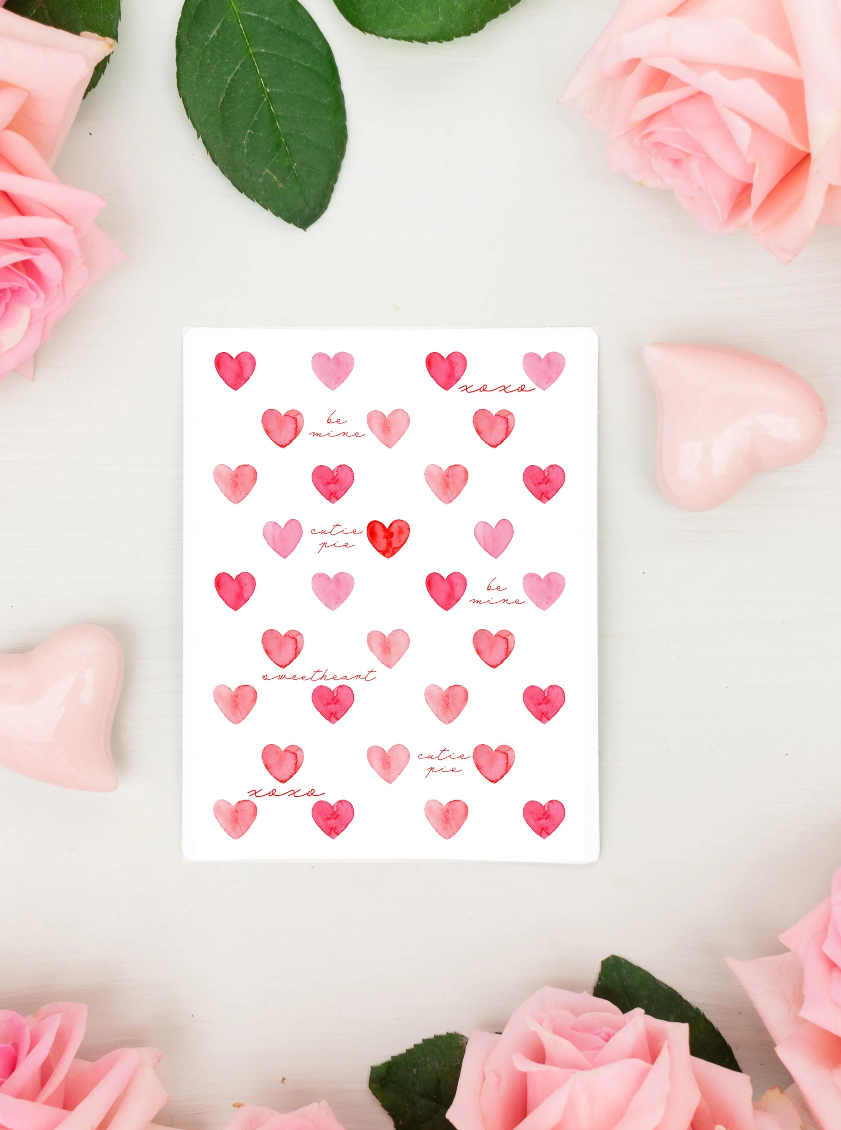 Happy Valentine's Day Be Mine Hearts Card
