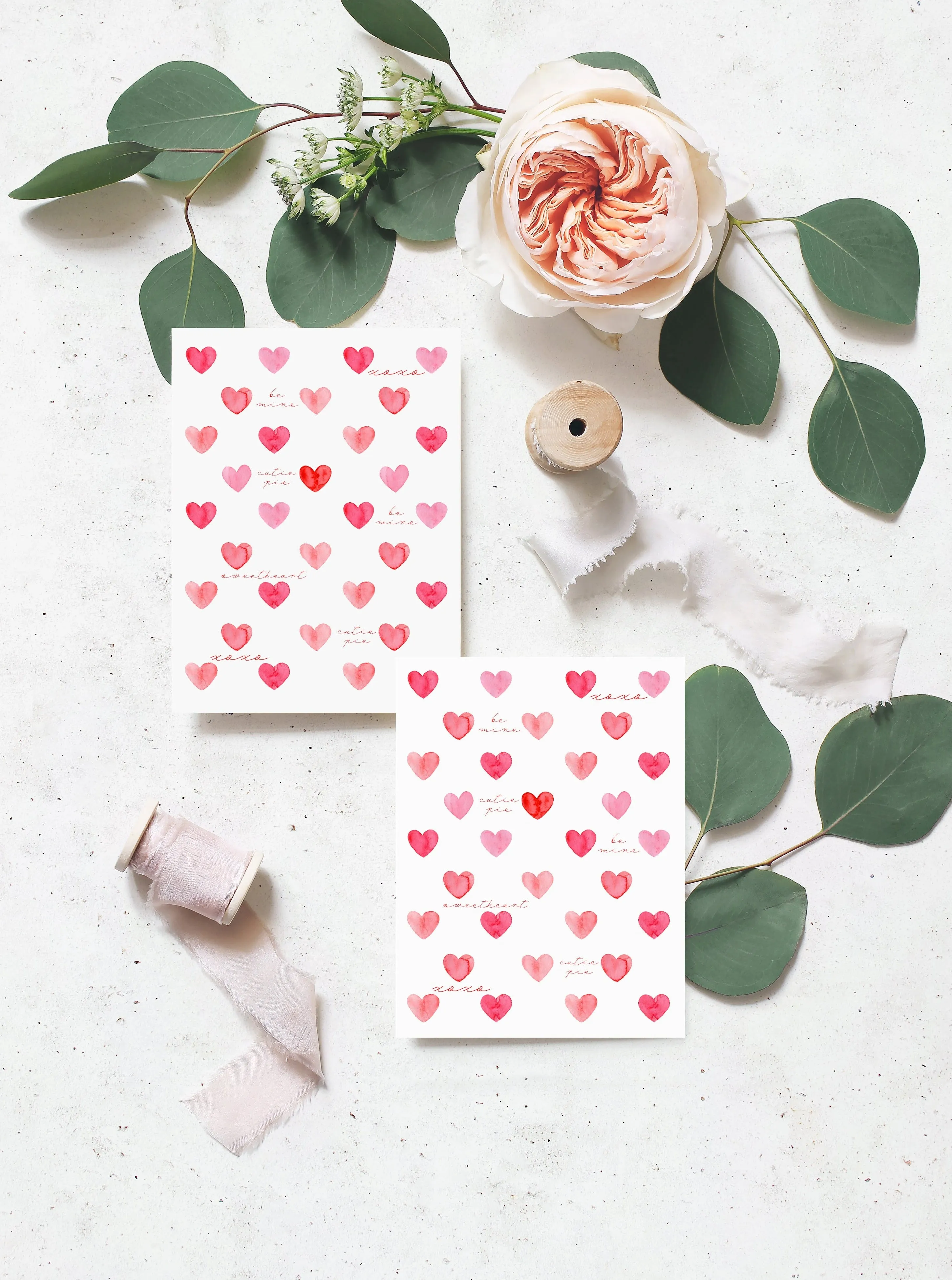 Happy Valentine's Day Be Mine Hearts Card