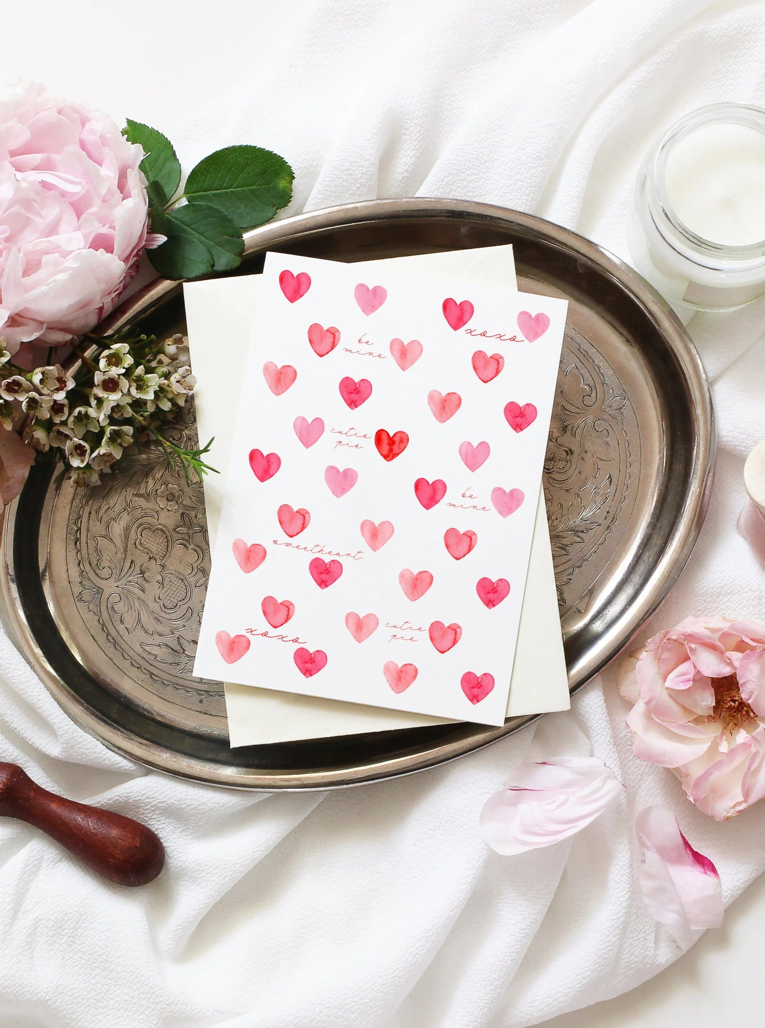 Happy Valentine's Day Be Mine Hearts Card