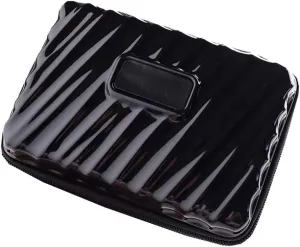 Hard Shell Zippered Makeup Toiletry Bag Durable Shock-Resistant Women Cosmatic Case Waterproof Storage Outdoors Men Business Travel Portable Washing Bag (black)