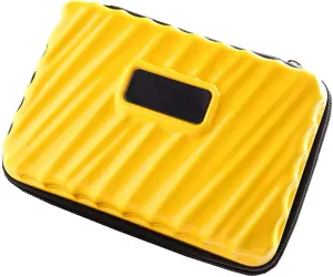 Hard Shell Zippered Makeup Toiletry Bag Durable Shock-Resistant Women Cosmatic Case Waterproof Storage Outdoors Men Business Travel Portable Washing Bag (yellow)