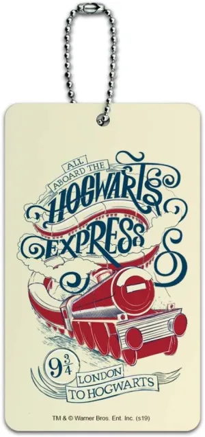 Harry Potter Hogwarts Express Luggage Card Suitcase Carry-On ID Tag